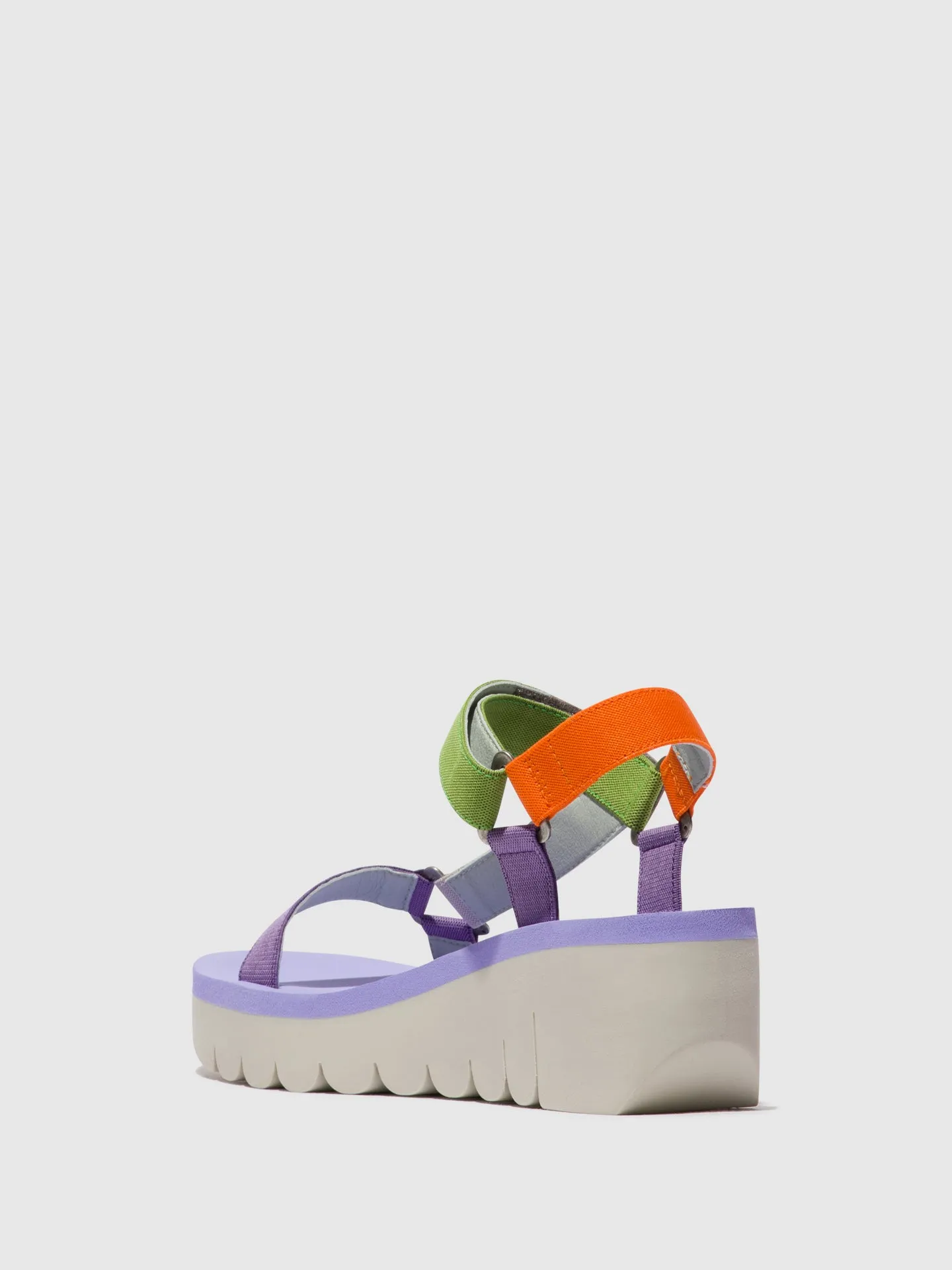 Velcro Sandals YEFA726FLY MULTICOLOR (VIOLA)