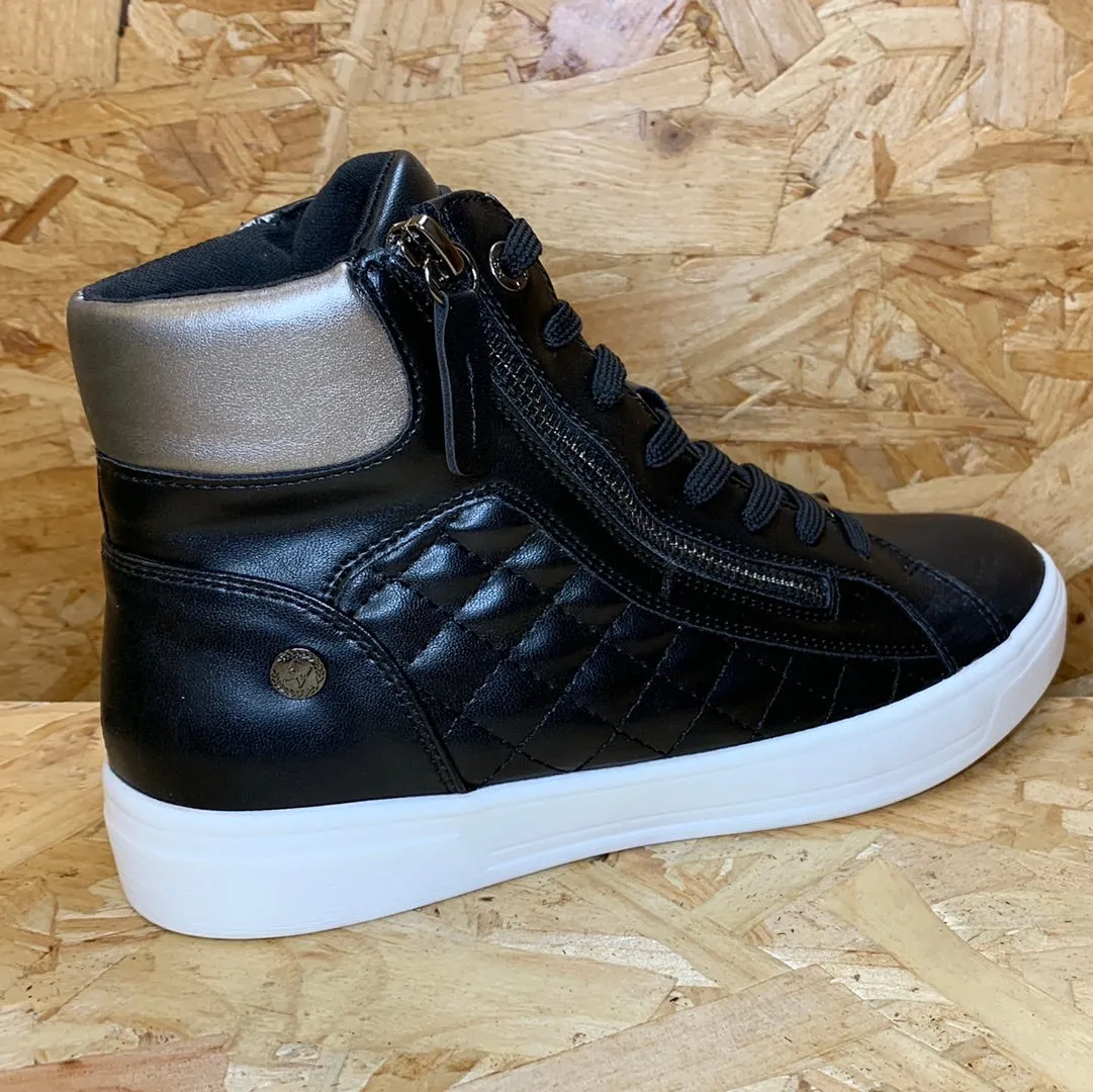 Xti Womens Fashion High Top Trainers - Black